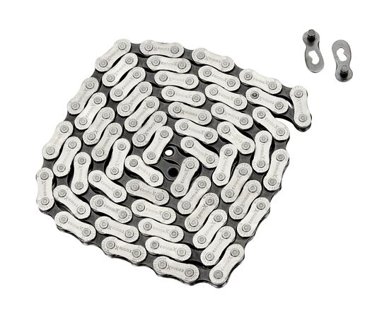 Цепь велосипедная CONNEX 804 8928156 8 скоростей 114 звеньев (серебристо-черный), изображение 2