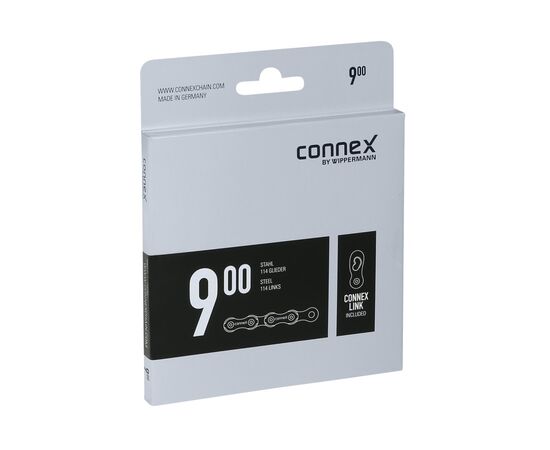 Цепь велосипедная CONNEX 900 8928150 9 скоростей 114 звеньев (серебристый), изображение 4