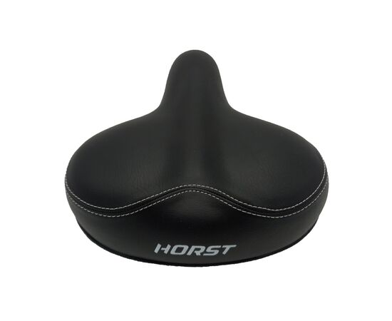 Седло комфортное с замком HORST 09-200859 255x205 мм пружины закрытого типа (чёрное), изображение 3 Седло комфортное с замком HORST 09-200859 255x205 мм пружины закрытого типа (чёрное), изображение 3