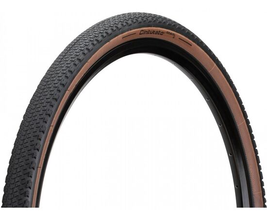 Покрышка Pirelli Cinturato Gravel Hard TLR 45-622 (черно-коричневый, 700x45C), Цвет: коричневый, Ширина: 1.75" (45 мм)