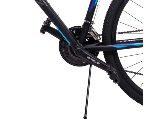Велосипед Stels Navigator 700 27.5MD (чёрный/голубой), Цвет: голубой, Размер рамы: 19", изображение 10
