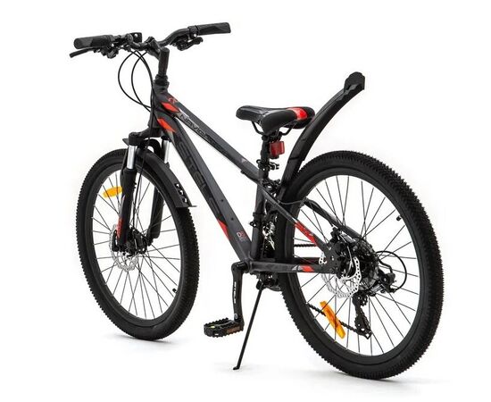 Подростковый велосипед Stels Navigator-400 MD 24" (серый/красный), Цвет: графитовый, Размер рамы: 12", изображение 4