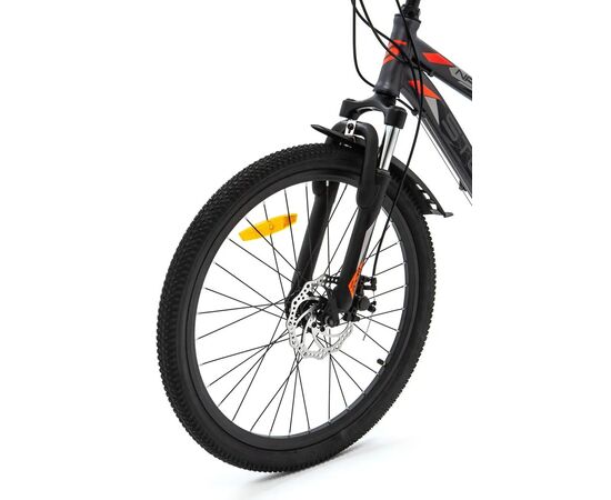 Подростковый велосипед Stels Navigator-400 MD 24" (серый/красный), Цвет: графитовый, Размер рамы: 12", изображение 5