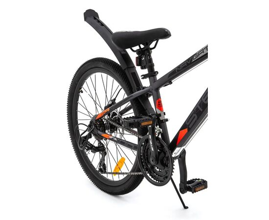 Подростковый велосипед Stels Navigator-400 MD 24" (серый/красный), Цвет: графитовый, Размер рамы: 12", изображение 6