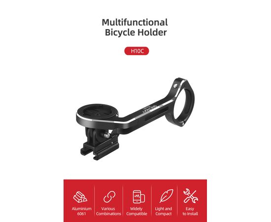 Держатель GACIRON H10C для фары/компьютера, на руль, изображение 13 Держатель GACIRON H10C для фары/компьютера, на руль, изображение 13