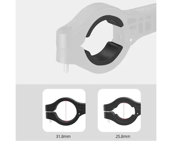 Держатель GACIRON H17 для фары/велокомпьютера/экшнкамеры, на руль, изображение 6 Держатель GACIRON H17 для фары/велокомпьютера/экшнкамеры, на руль, изображение 6