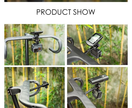 Держатель GACIRON H11 прямой, под болты в штатное место руля, для фары/компьютера, изображение 16