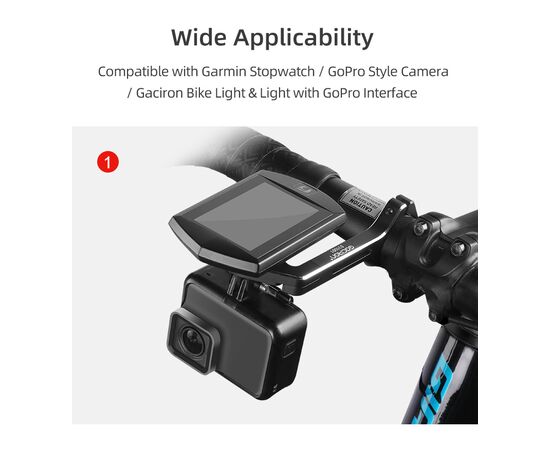 Держатель GACIRON H10C для фары/компьютера, на руль, изображение 20 Держатель GACIRON H10C для фары/компьютера, на руль, изображение 20