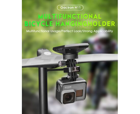 Держатель GACIRON H11 прямой, под болты в штатное место руля, для фары/компьютера, изображение 13