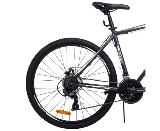 Велосипед Stels Navigator 700 27.5MD (серый/чёрный), Цвет: графитовый, Размер рамы: 21", изображение 7