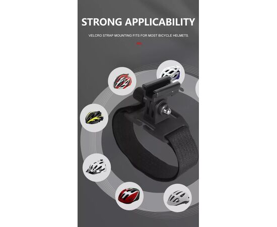 Держатель GACIRON H15P лента с липучкой, на шлем, для фары/камеры, изображение 16 Держатель GACIRON H15P лента с липучкой, на шлем, для фары/камеры, изображение 16