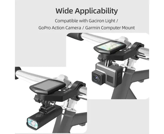 Держатель GACIRON H17 для фары/велокомпьютера/экшнкамеры, на руль, изображение 7 Держатель GACIRON H17 для фары/велокомпьютера/экшнкамеры, на руль, изображение 7