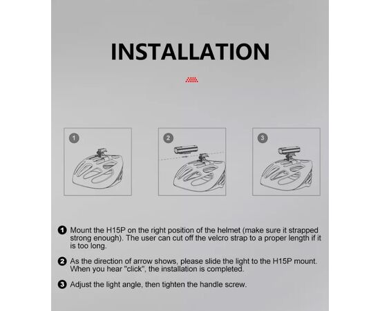 Держатель GACIRON H15P лента с липучкой, на шлем, для фары/камеры, изображение 20 Держатель GACIRON H15P лента с липучкой, на шлем, для фары/камеры, изображение 20