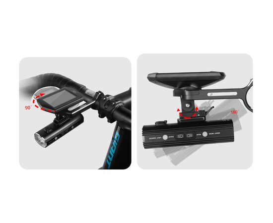 Держатель GACIRON H10C для фары/компьютера, на руль, изображение 5 Держатель GACIRON H10C для фары/компьютера, на руль, изображение 5