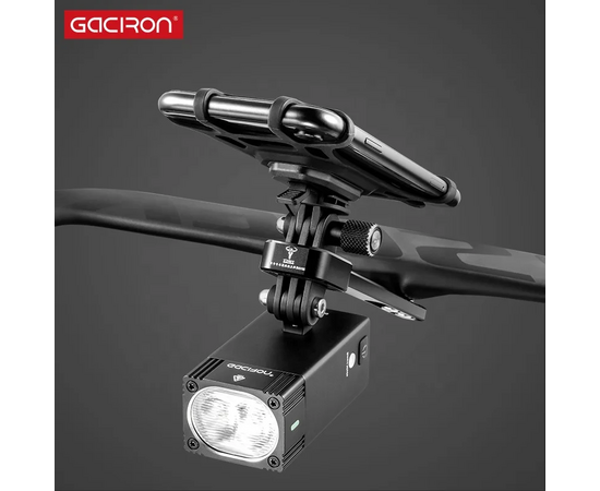 Держатель GACIRON H11 прямой, под болты в штатное место руля, для фары/компьютера, изображение 12