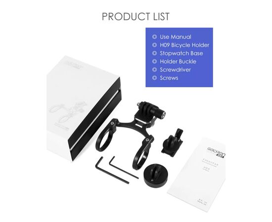 Держатель GACIRON H09 для фары/камеры/телефона, на руль, изображение 15 Держатель GACIRON H09 для фары/камеры/телефона, на руль, изображение 15