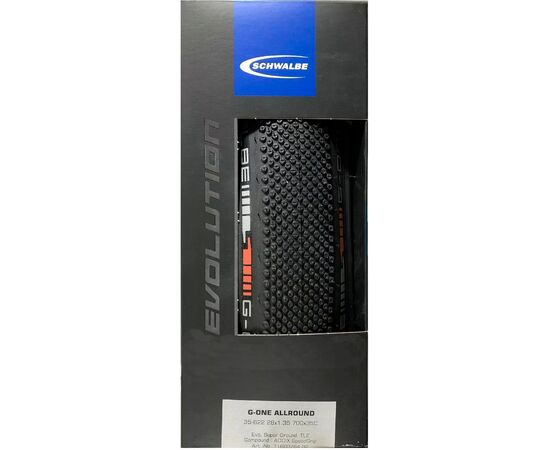 Велосипедная покрышка Schwalbe G-ONE ALLROUND 28x1.35 (35-622), Super Ground, Addix Speedgrip, TLE, складная, Black, Цвет: черный, Ширина: 1.35" (35 мм), изображение 5