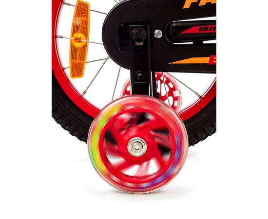 Детский двухколёсный велосипед Favorit BIKER 14" (чёрный/красный), Цвет: красный, изображение 5