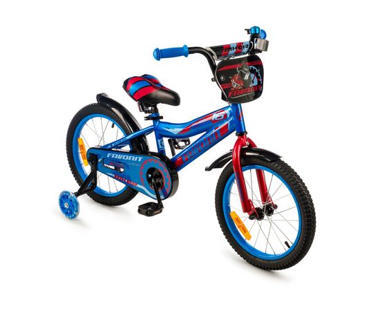 Детский двухколёсный велосипед Favorit BIKER 16" (синий), Цвет: синий, изображение 2