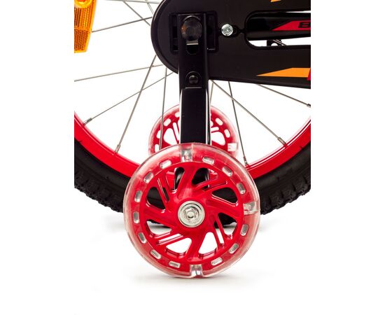 Детский двухколёсный велосипед Favorit BIKER 16" (чёрный/красный), Цвет: красный, изображение 4