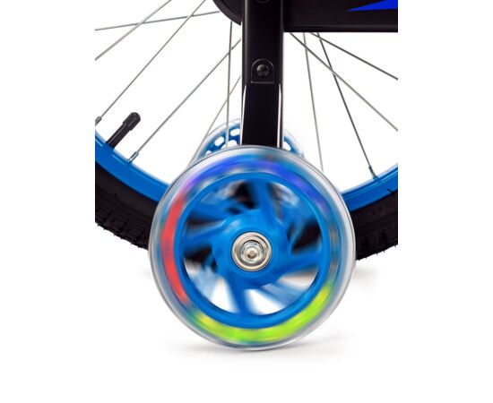 Детский двухколёсный велосипед Favorit BIKER 18" (чёрный/синий), Цвет: синий, изображение 5