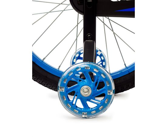 Детский двухколёсный велосипед Favorit BIKER 20" (чёрный/синий), Цвет: синий, изображение 4