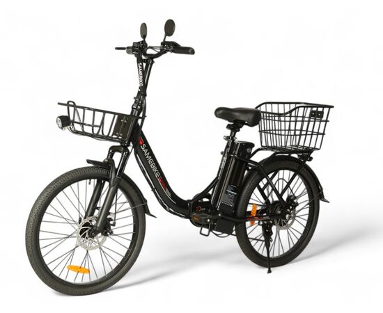 Электровелосипед SameBike City Master (чёрный), изображение 3