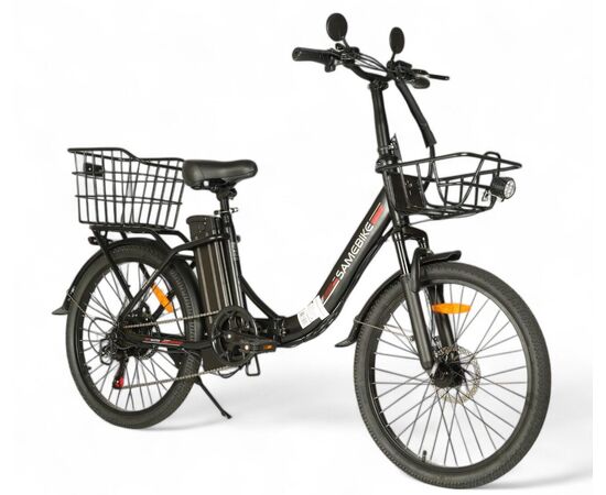 Электровелосипед SameBike City Master (чёрный), изображение 2