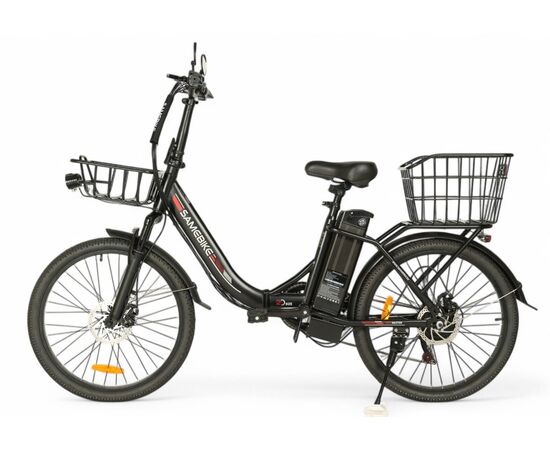 Электровелосипед SameBike City Master (чёрный), изображение 4