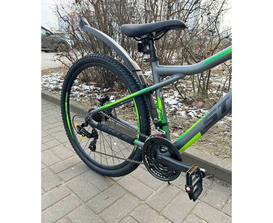 Велосипед Stels Navigator 710 27.5MD (серый/зелёный), Цвет: зелёный, Размер рамы: 18", изображение 5