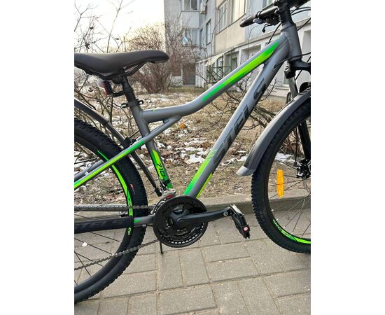 Велосипед Stels Navigator 710 27.5MD (серый/зелёный), Цвет: зелёный, Размер рамы: 18", изображение 6