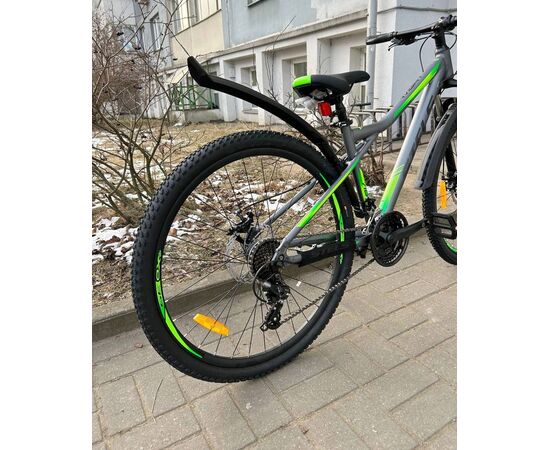 Велосипед Stels Navigator 710 27.5MD (серый/зелёный), Цвет: зелёный, Размер рамы: 18", изображение 4