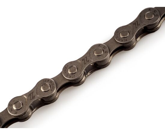 Цепь велосипедная KMC Z8.1 1/2"x3/32"x114L (в боксе, серая), изображение 2