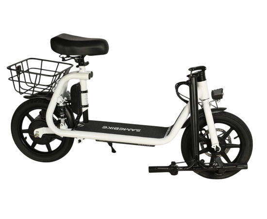 Электросамокат SameBike COMFORT PRO 10 (белый), изображение 4 Электросамокат SameBike COMFORT PRO 10 (белый), изображение 4