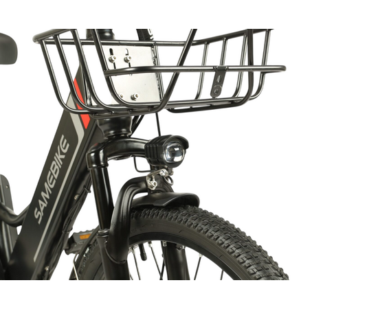 Электровелосипед SameBike Е-ALFA NEW 500-48/13 (чёрный матовый), изображение 10