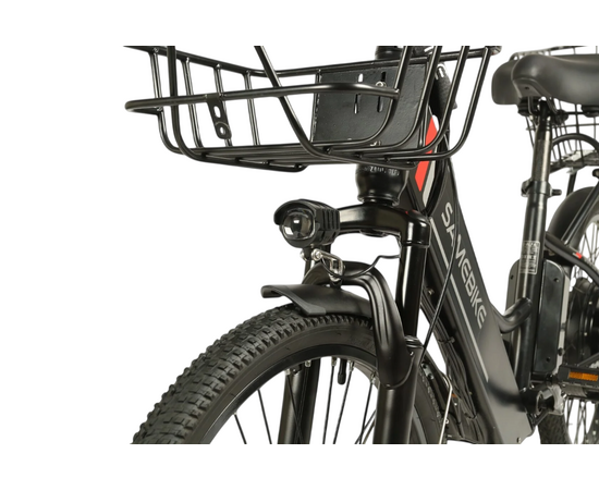 Электровелосипед SameBike Е-ALFA NEW 500-48/13 (чёрный матовый), изображение 11