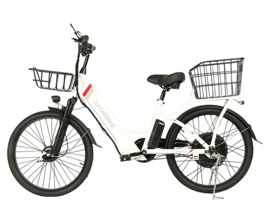 Электровелосипед SameBike Е-ALFA NEW 350-36/10 (белый), Цвет: белый, изображение 4