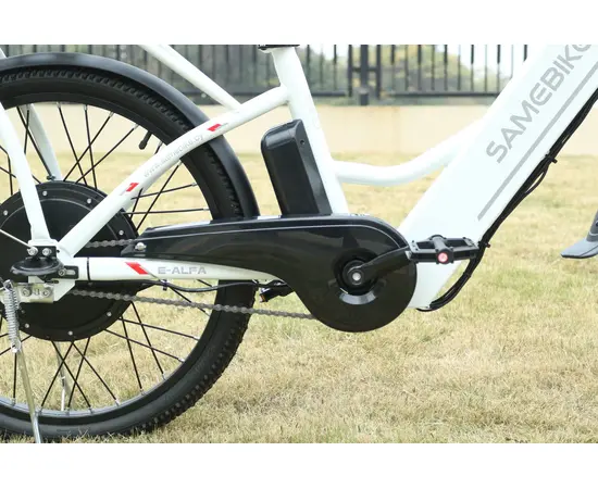 Электровелосипед SameBike Е-ALFA NEW 350-36/10 (белый), Цвет: белый, изображение 11