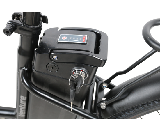 Электровелосипед SameBike VENTURE-350 (чёрно-серебристый), изображение 14