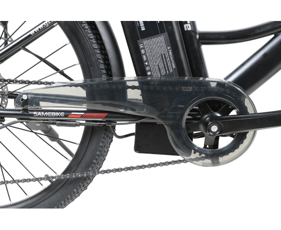 Электровелосипед SameBike VENTURE-350 (чёрно-серебристый), изображение 5
