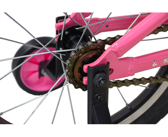 Детский велосипед Stark'25 Foxy Girl 16" (розовый/серебристый), Цвет: розовый, изображение 4
