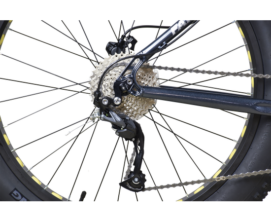 Велосипед Stark'25 Fat 26.3 HD (темно-серый/серебристый металлик), Цвет: серый, Размер рамы: 16", изображение 5