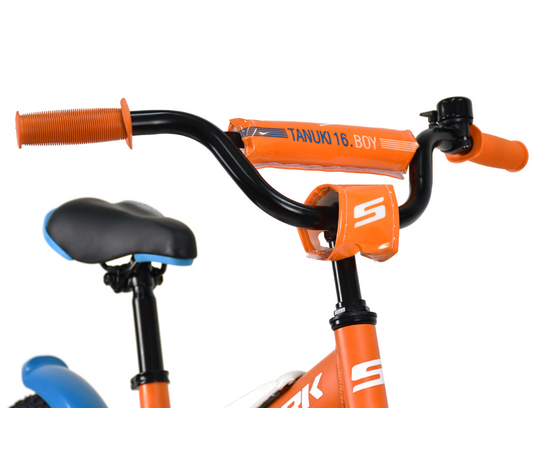 Детский велосипед Stark'23 Tanuki 16 Boy (оранжевый/синий/белый), Цвет: оранжевый, изображение 4