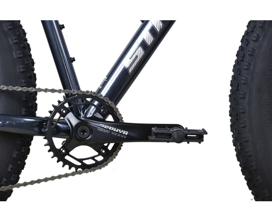 Велосипед Stark'25 Fat 26.3 HD (темно-серый/серебристый металлик), Цвет: серый, Размер рамы: 16", изображение 6