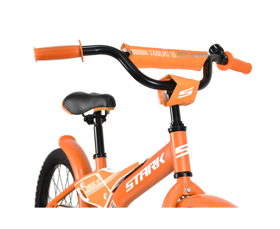 Детский велосипед Stark'23 Tanuki 18 Boy (оранжевый/серый/белый), Цвет: оранжевый, изображение 4