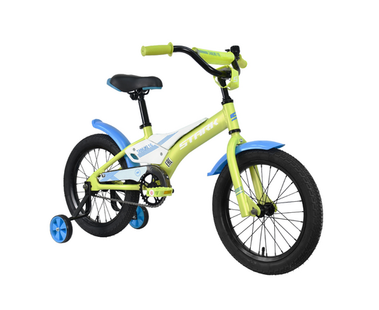 Детский велосипед Stark'23 Tanuki 16 Boy (зеленый/синий/белый), Цвет: салатовый, изображение 2