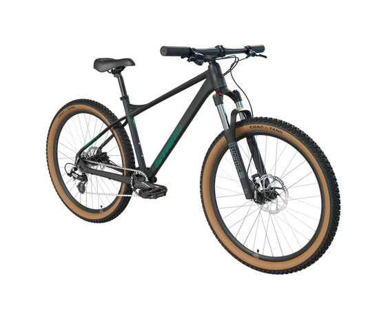 Велосипед Stark'25 Hunter 27.2 HD (черный матовый/сине-изумрудный), Цвет: графитовый, Размер рамы: 16", изображение 2