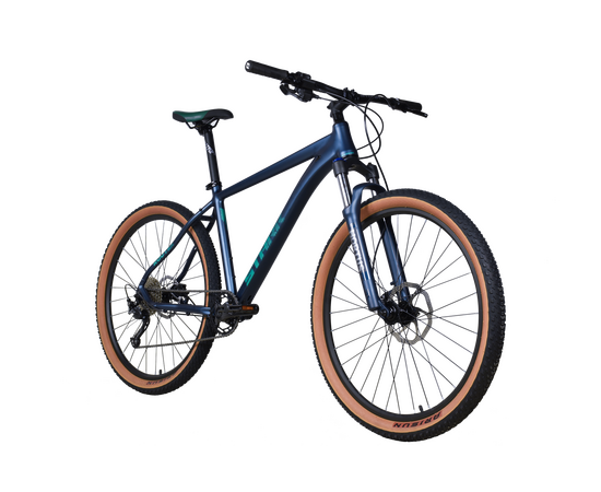 Велосипед Stark'25 Router 27.3 HD (грозовой матовый/зеленый), Цвет: синий, Размер рамы: 18", изображение 2