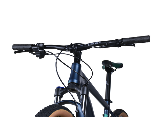 Велосипед Stark'25 Router 27.3 HD (грозовой матовый/зеленый), Цвет: синий, Размер рамы: 18", изображение 7