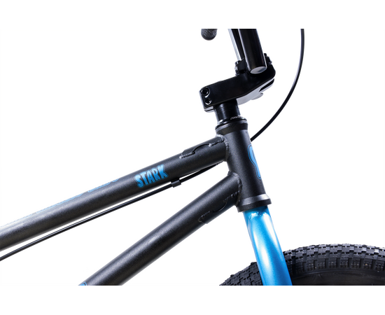 Велосипед Stark'25 Madness BMX 4 (графит матовый/синий металлик/черный), изображение 3